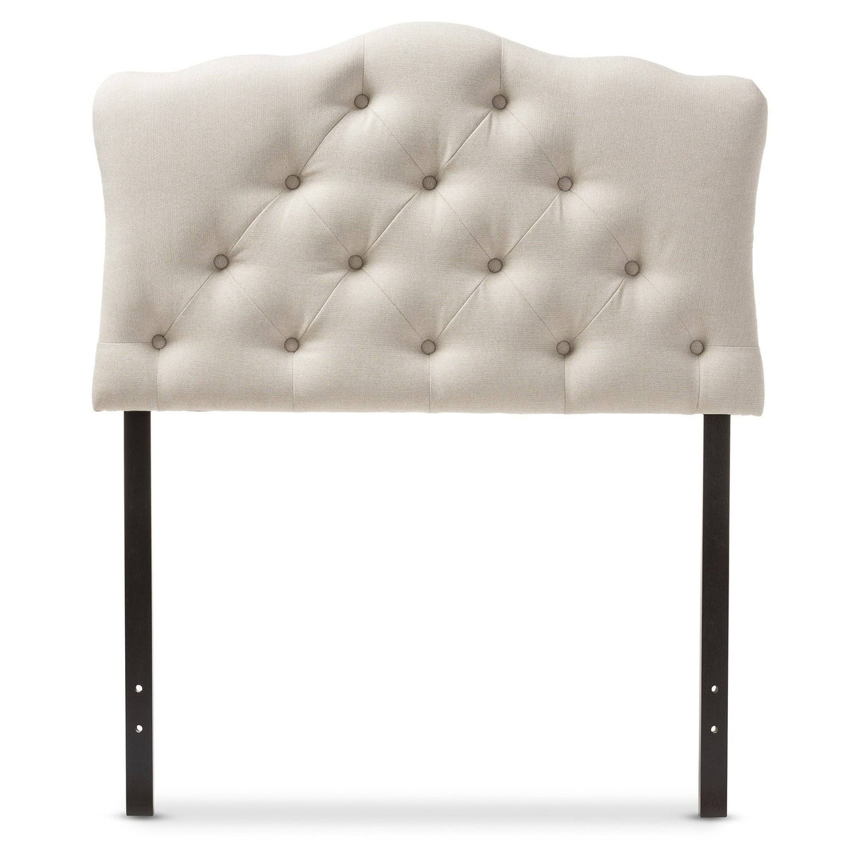 Full Size Grey Fabric Upholstered Headboard W5347