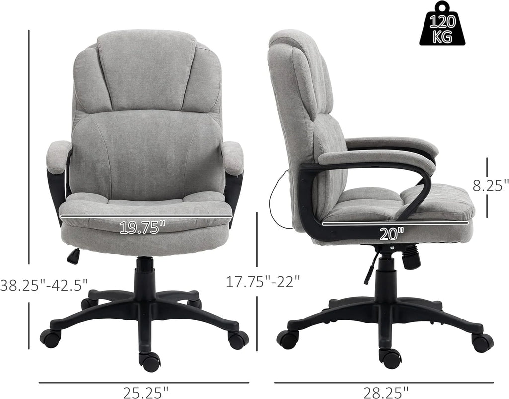 Gray Massage Office Chair with USB Power T944863