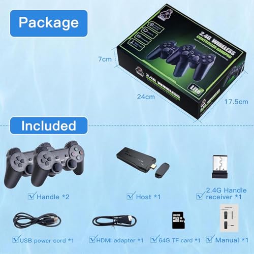Wireless Retro Handheld Game Console with 20,000+ Games R466