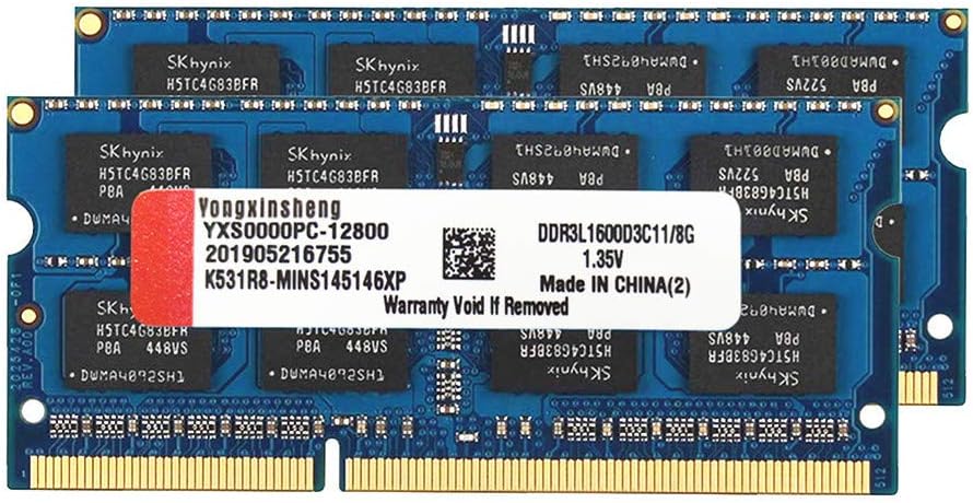 2x8GB 16GB Kit 1600MHz Laptop Memory DDR3 SODIMM RAM F65380