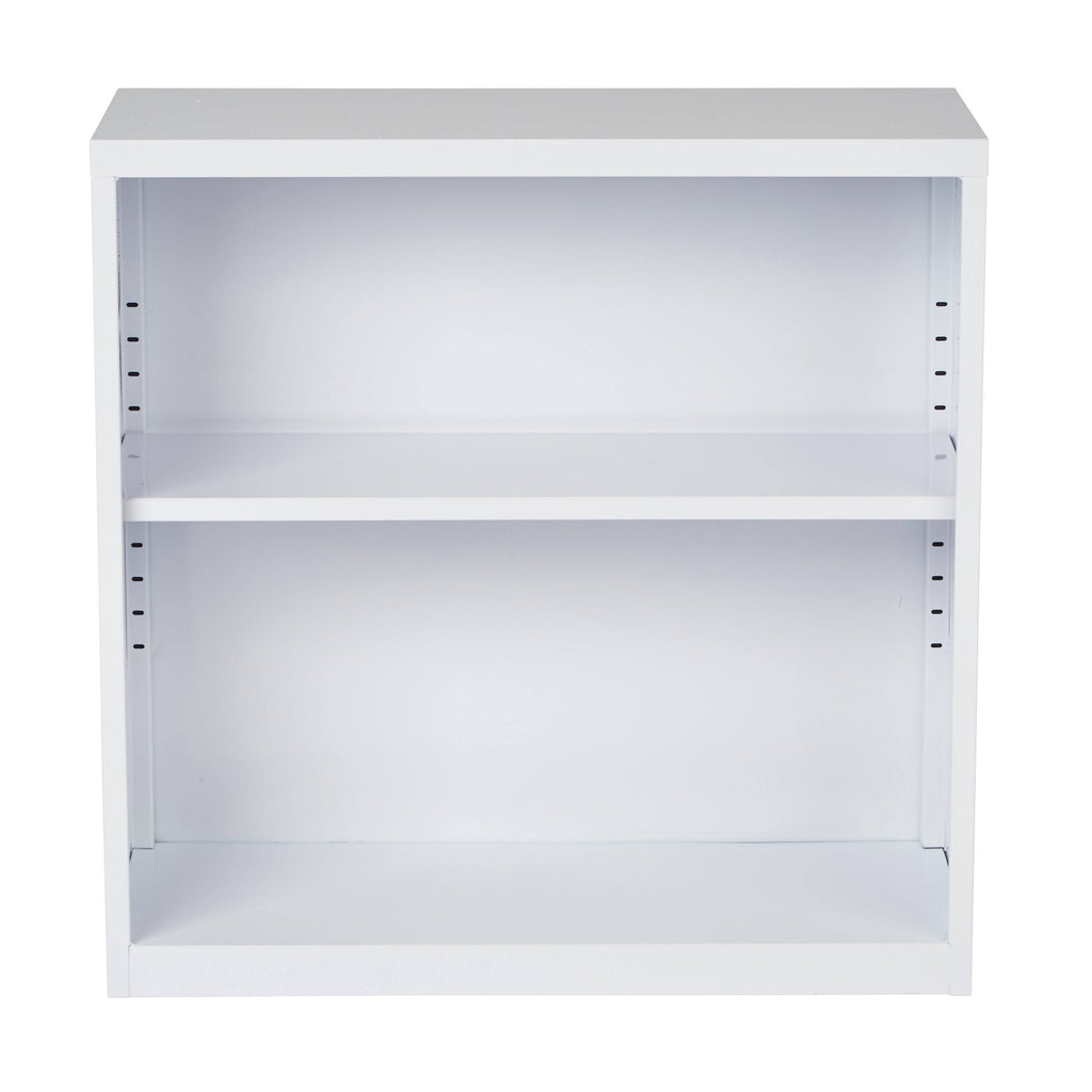 White Metal Bookcase C71916