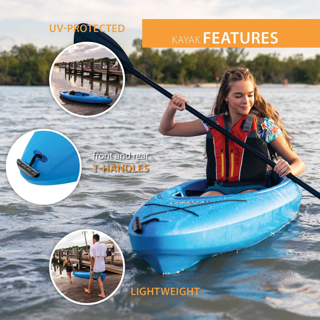 Green 8 ft Sit-Inside Kayak V25011