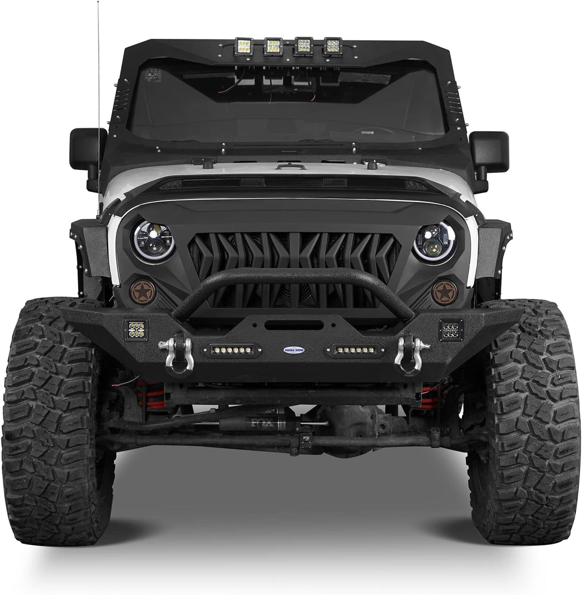 Rear Bumper with Tire Carrier and Front Bumper Combo V337380