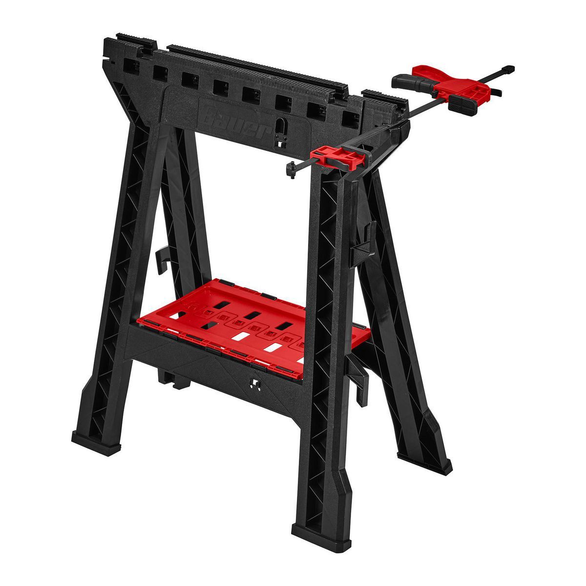 Polypropylene Folding Sawhorse with Bar Clamp X79977