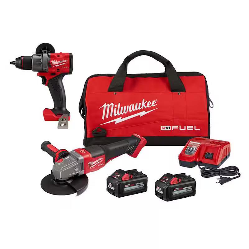 18V Brushless Cordless 4-1/2 in./6 in. Grinder and Hammer Drill T869