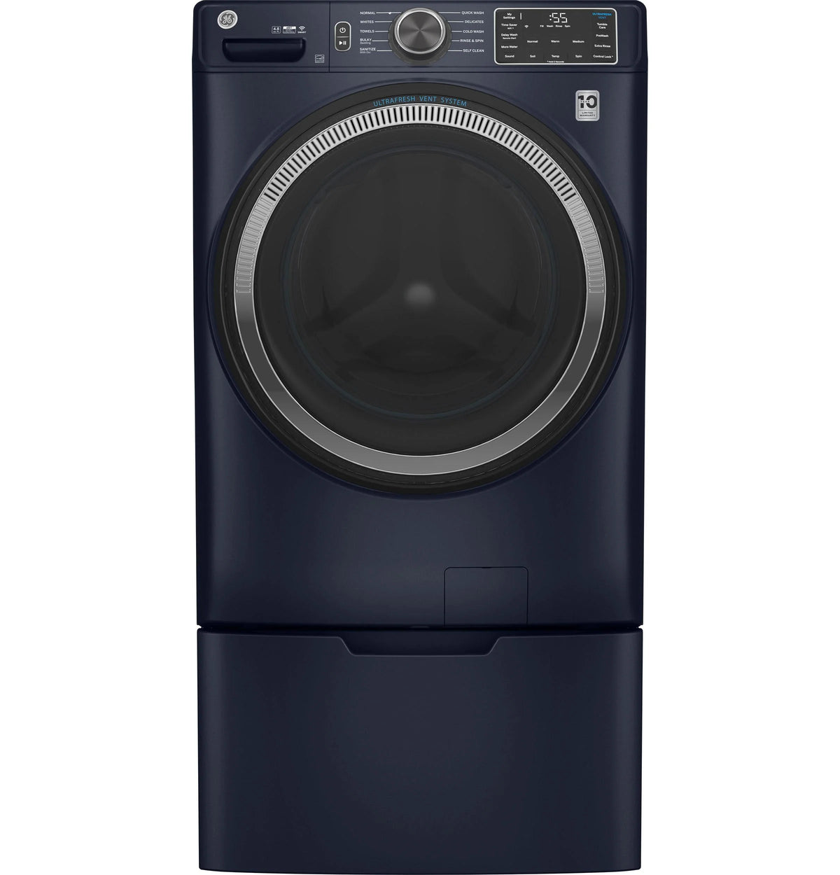 White 4.8 Cu Ft Front Loading Washer E948