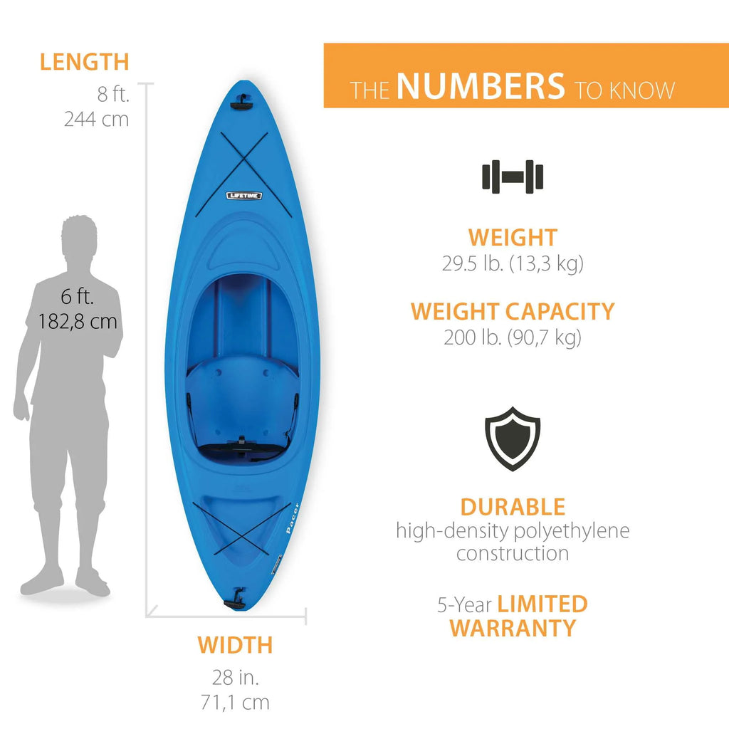 Green 8 ft Sit-Inside Kayak V25011