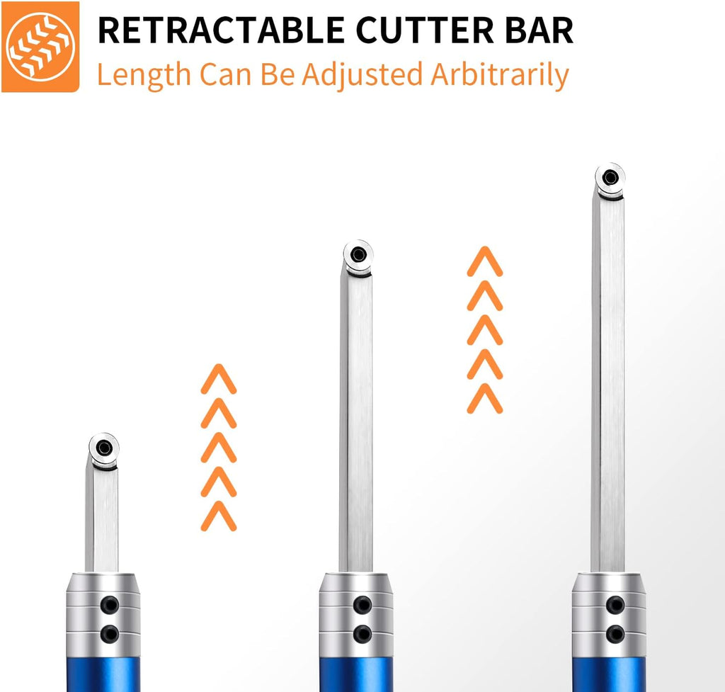 Carbide Woodturning Tools, 20 Full Size, with Detachable Alloy Handle C8066