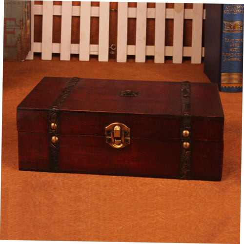 2pcs Wooden Storage Chest Box A2604