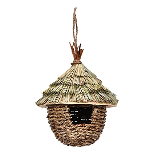 Hanging Straw Hand Woven Bird House E3000