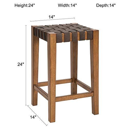 Brown 24 inch Counter Stool Set of 2 X670