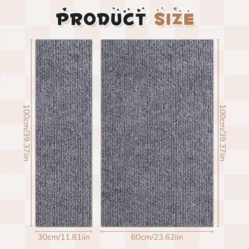 White Self-Adhesive Cat Scratching Mat, 23.62 * 39.37 in P488