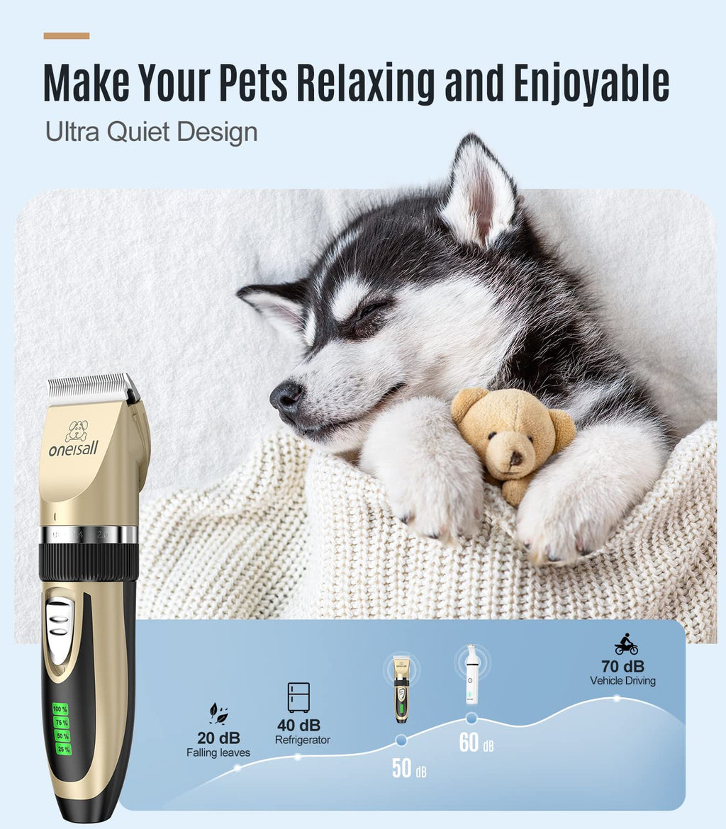 2 in 1 Cordless Dog Clippers and Paw Trimmer Kit Pack of 2 W7676