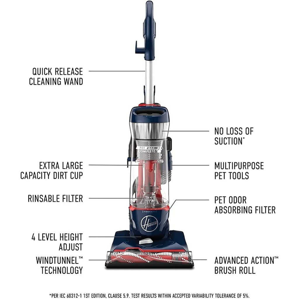 Blue Pearl Bagless Upright Vacuum Cleaner Q4044