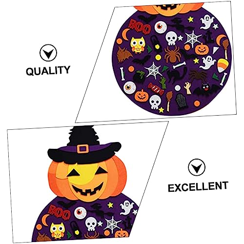 Halloween Fireplace Mantel Tapestry Pumpkin Spiderweb Decoration S50190