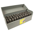 Letter and Number Set, 1/4 in. H, Steel L5224