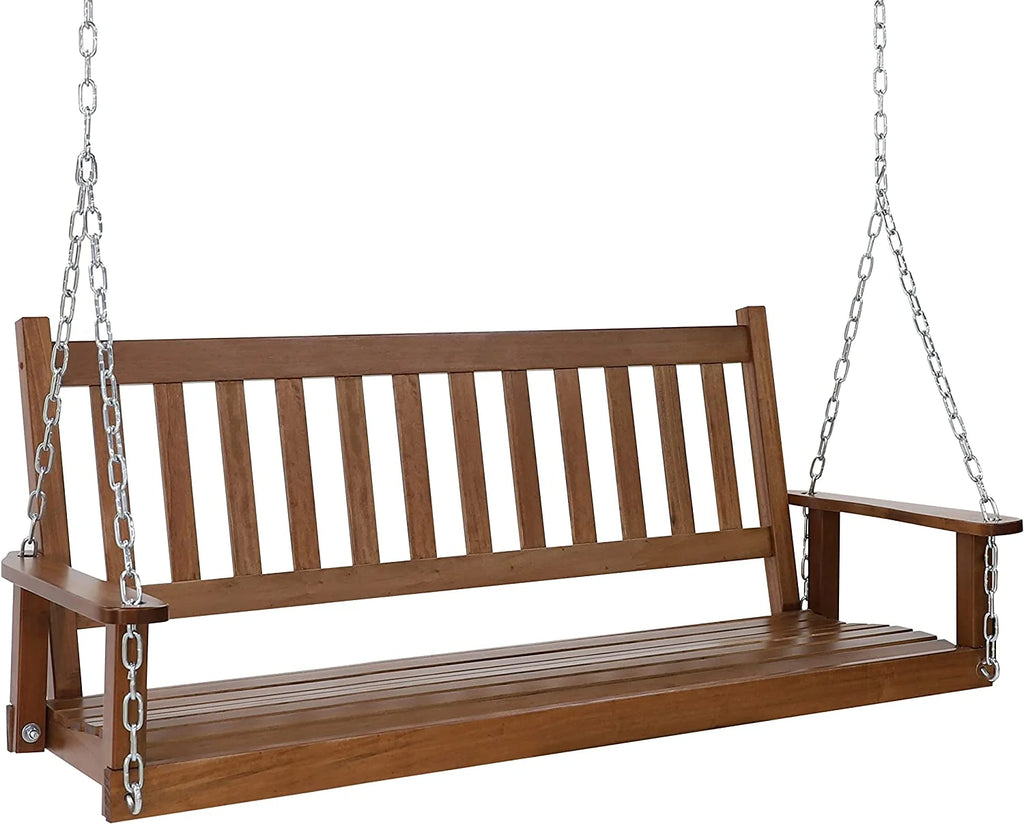 Wooden Porch Swing 5FT with Chains Q482383