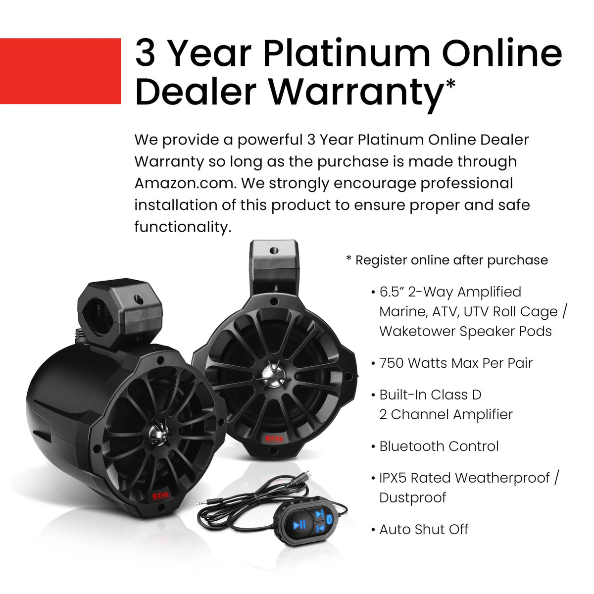 Weatherproof Bluetooth Speaker System Y86296