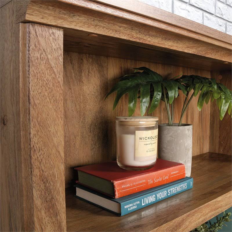 Sindoori Mango Beige 3-Shelf 2-Door Tall Wood Bookcase X95221