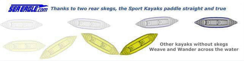 3 Person Inflatable Sport Kayak with Paddles Z92365