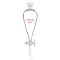 250ml Borosilicate Glass Conical Separatory Funnel R7582