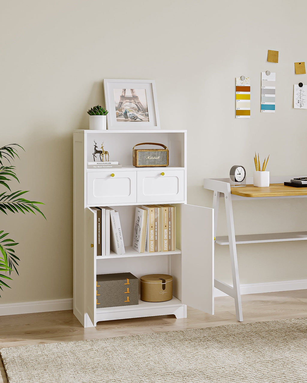 Freestanding Bathroom Storage Cabinet with 2 Drawers J5549
