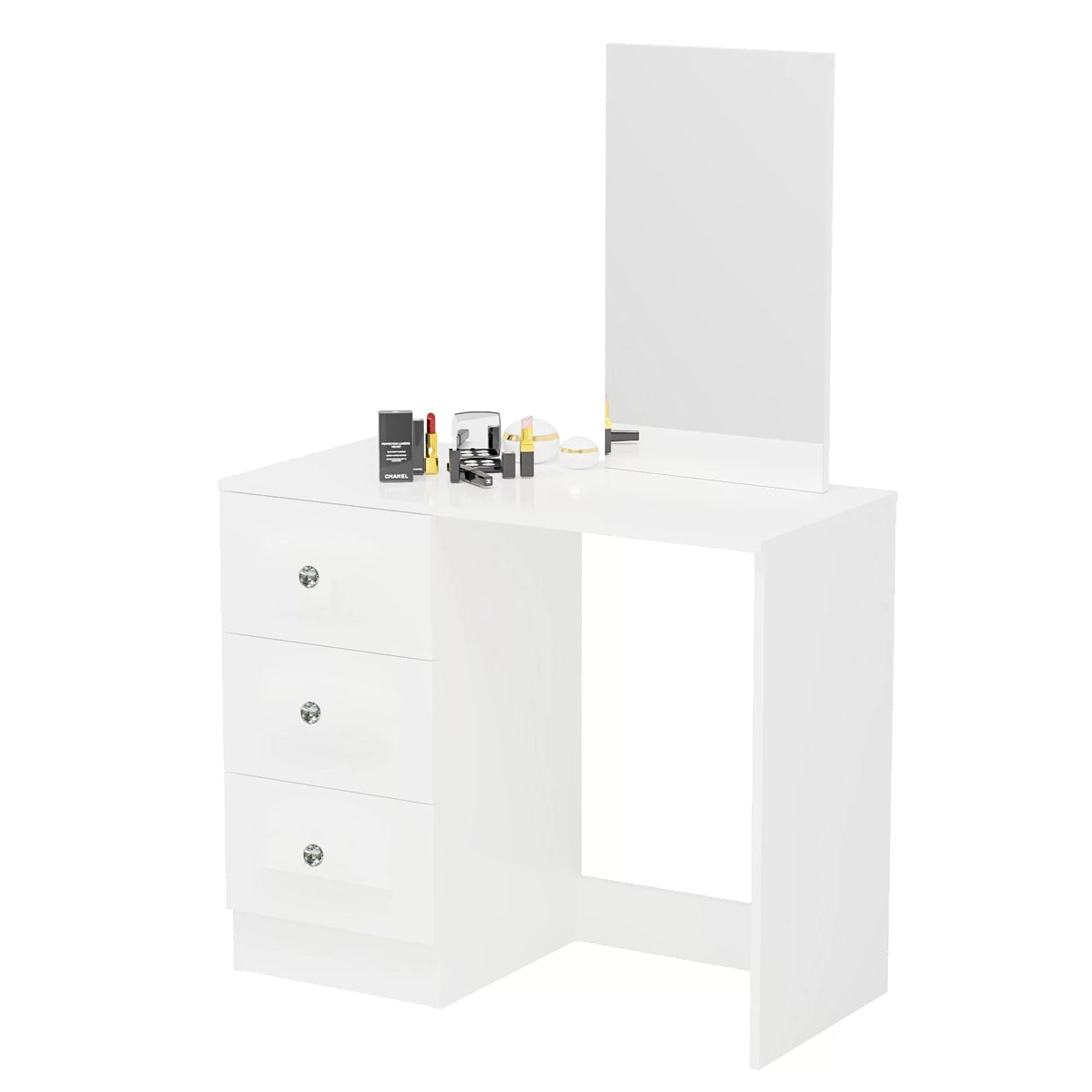 White Makeup Vanity Desk with Mirror X2282