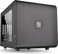 Black SPCC Micro ATX Mini ITX Cube Computer Case with 200mm Front Fan A2941