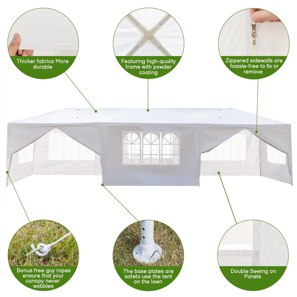 10' X 30' Canopy Tent with 8 Side Walls O805742