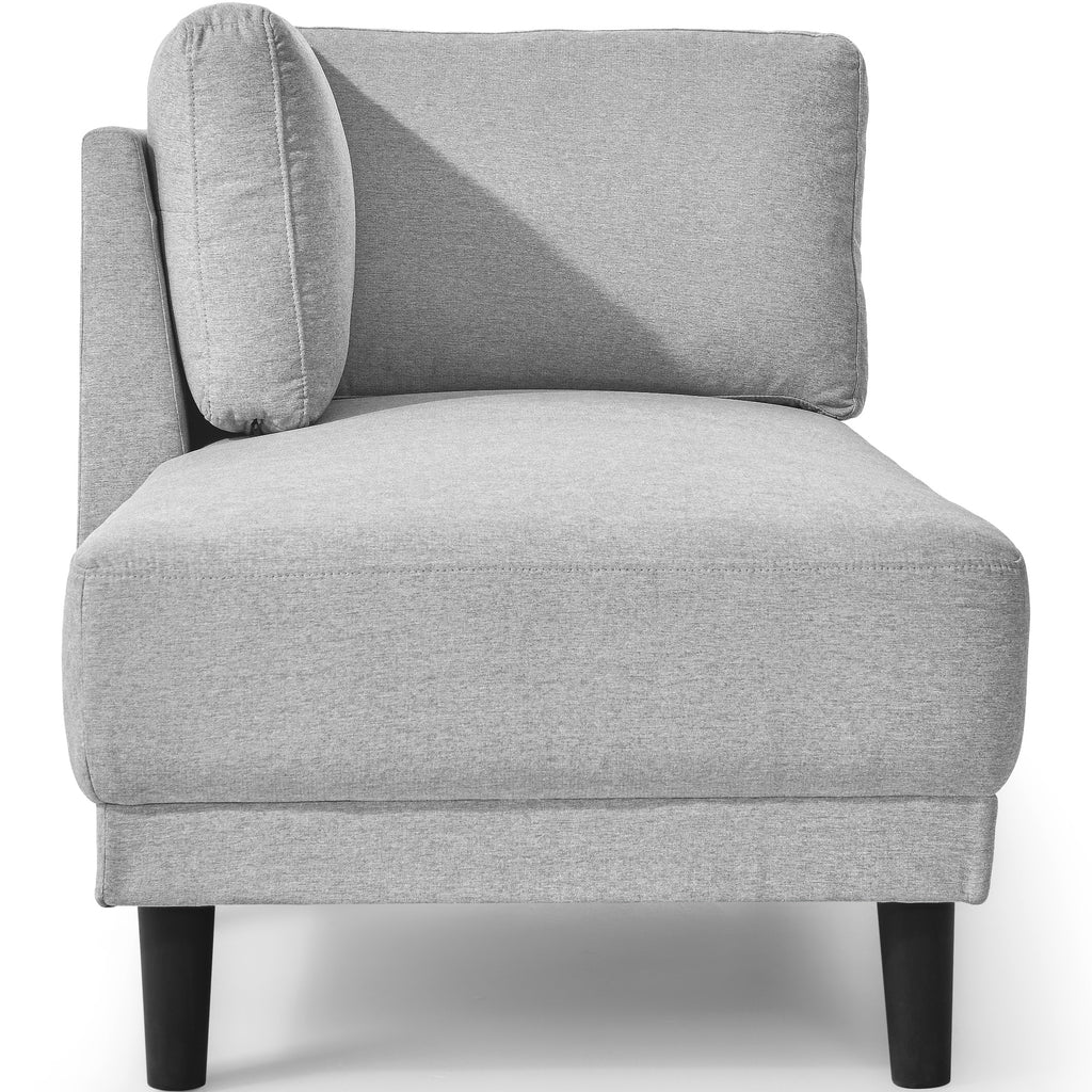 Upholstered Chaise Lounge Sofa Chair with Armrest W216884