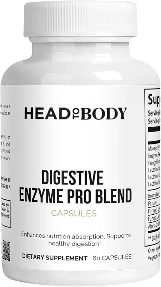 Gluten-Free Vegan Digestive Enzyme Probiotic 60 Capsules G390111