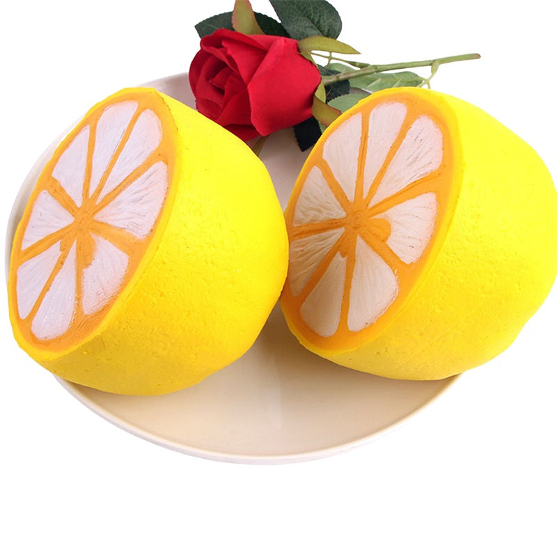 Squeeze Half Lemon Shape Slow Rising Sensory Toy Y2572