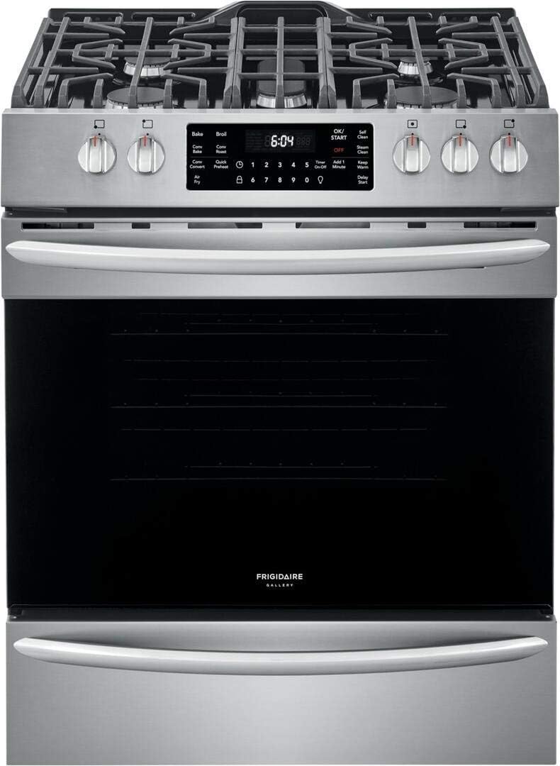 30" Gas Range with 5 Sealed Burners, True Convection Oven, Stainless Steel S4351