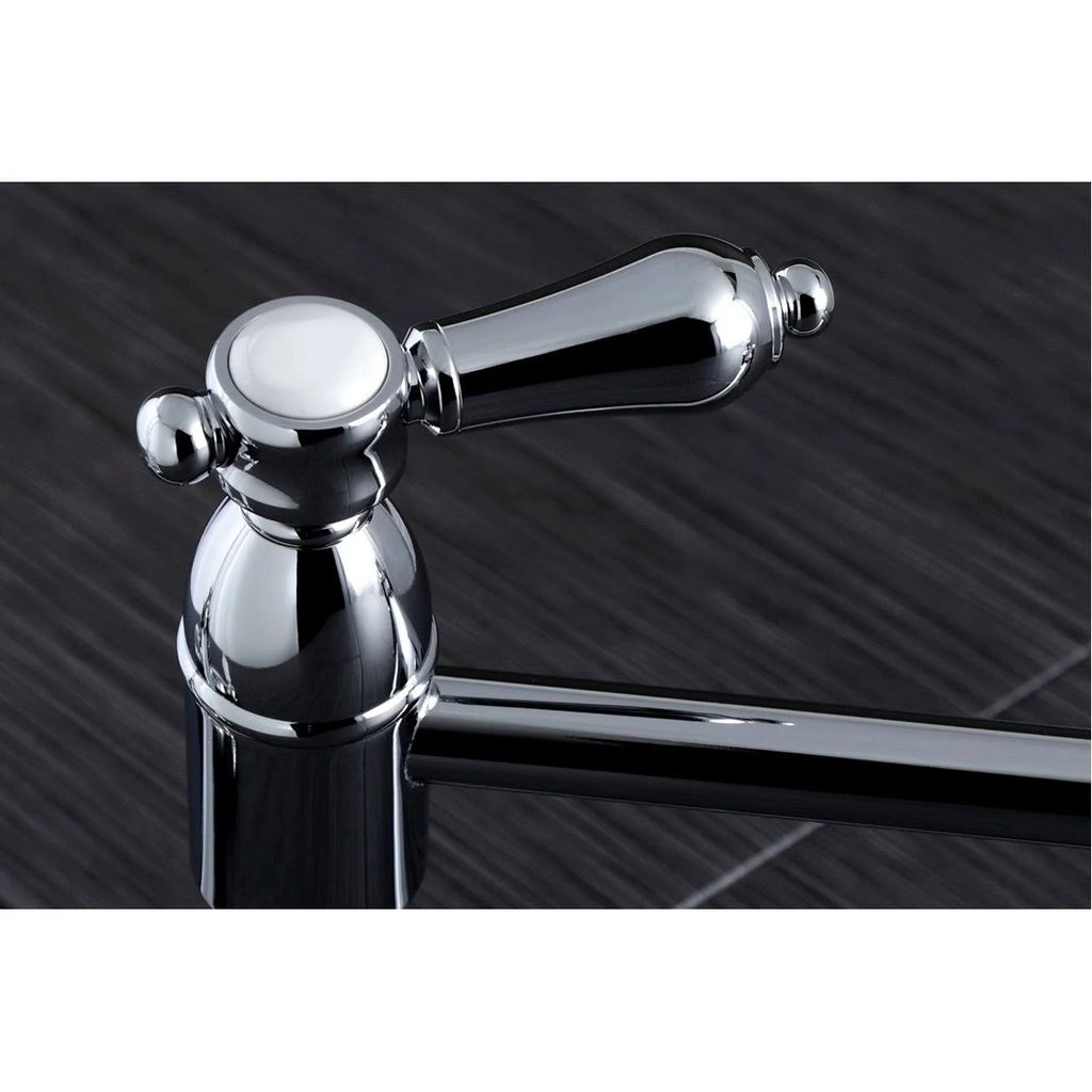 Polished Brass Wall Mount Pot Filler Kitchen Faucet D495820