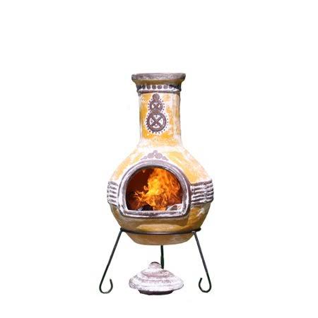 49.21 inch H x 17.72 inch W x 17.72 inch D Clay Wood Burning Chiminea S783