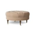 Black Walnut Brass Cocktail Ottoman C6267