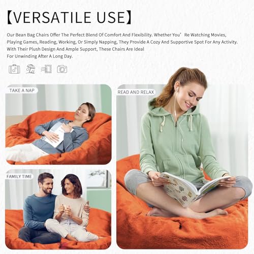 3FT Soft Removable Cover Light Gray Bean Bag Chair W521