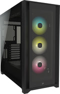 Black Tempered Glass Mid-Tower ATX PC Case X531641