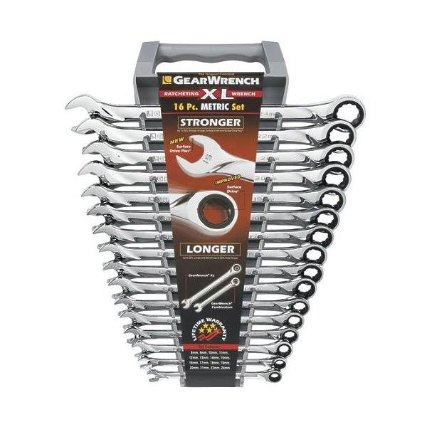 16 Piece Metric Ratcheting Combination Wrench Set E209198