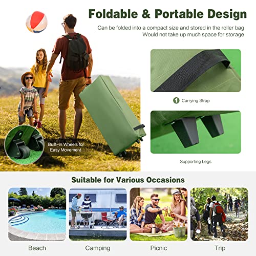 Tent Cot with Air Mattress, 2 Sleeping Bags, Carry Bag & Foot Pump J404421