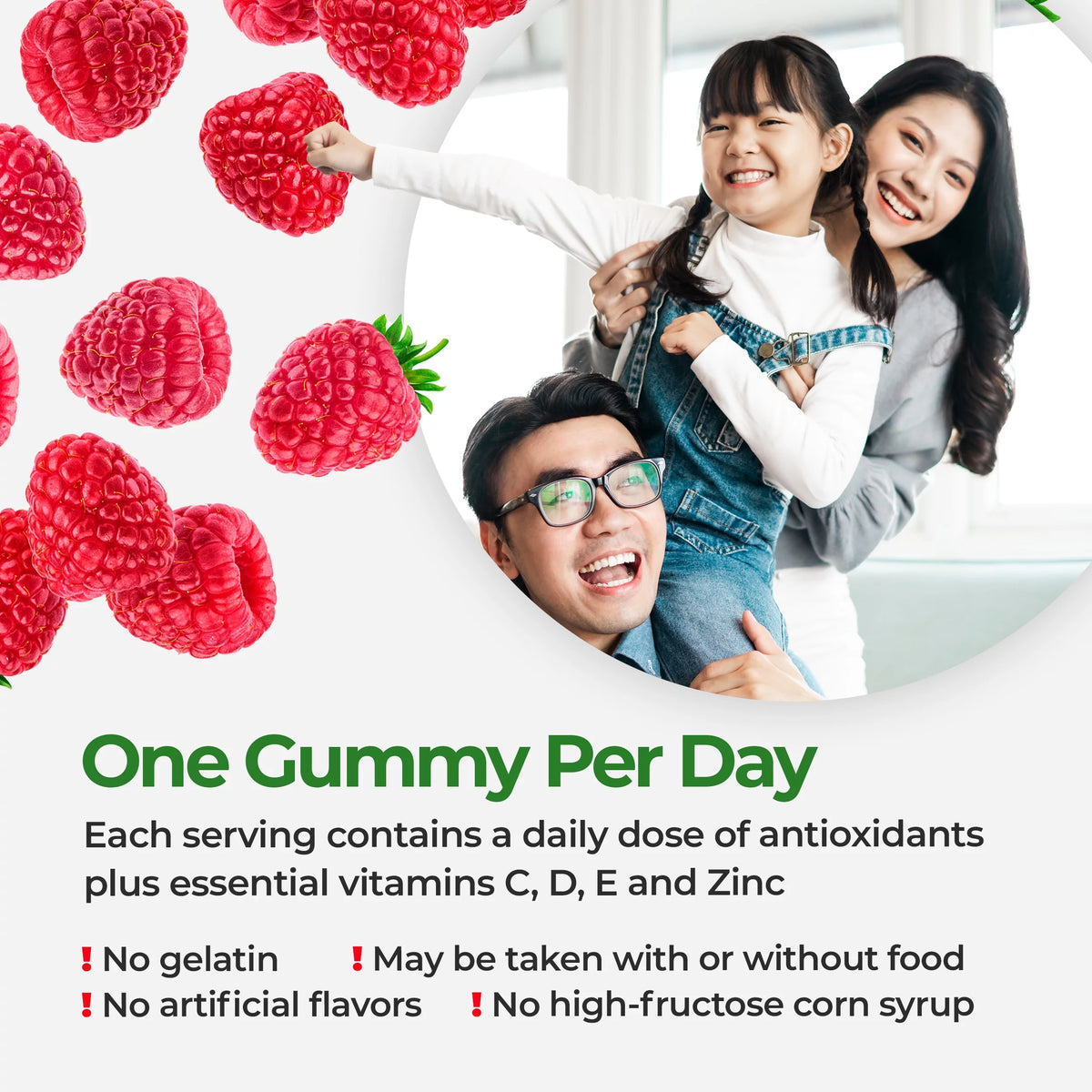 6mg Antioxidant Gummies, Berry Flavor, Vegan, Non-GMO, 60 Count G469158