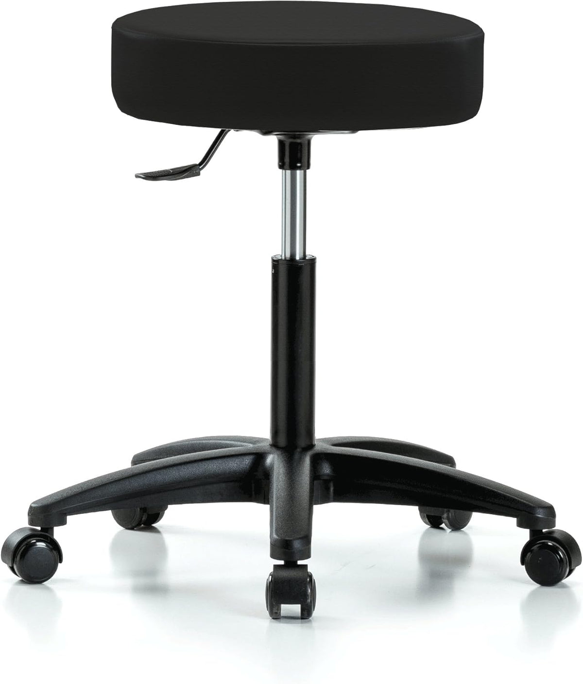 Rolling Swivel Stool with Foot Ring, Counter Height, Cinder Fabric Y6930