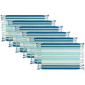 Stripe Fringed Placemat Set of 6 P757362