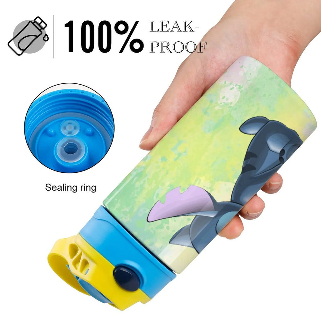 Stainless Steel Vacuum Insulated Children's Water Bottle with Straw A5061
