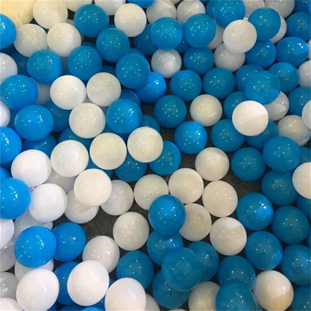 10pcs White Blue Soft Plastic Ocean Ball Baby Swim Pit Toy 7cm G645861