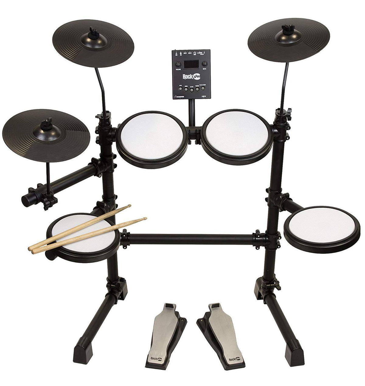 8 Piece Electronic Mesh Head Drum Set W748