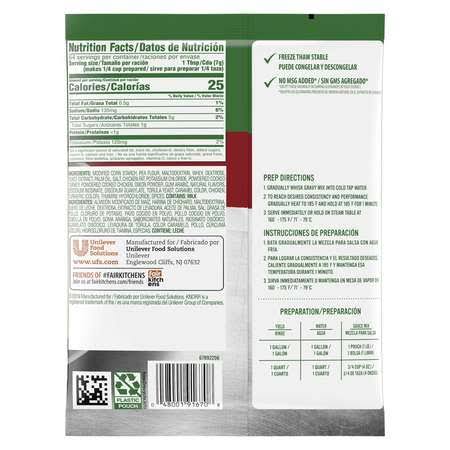 1 lb. Low Sodium Chicken Gravy Mix - 6/Case X749175