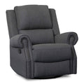 Charcoal Nursery Recliner Glider Swivel Chair O1239