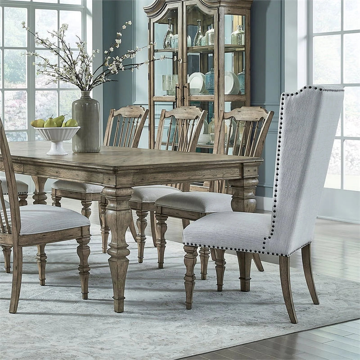 Honey Brown Fabric Upholstered Dining Chair Z64664
