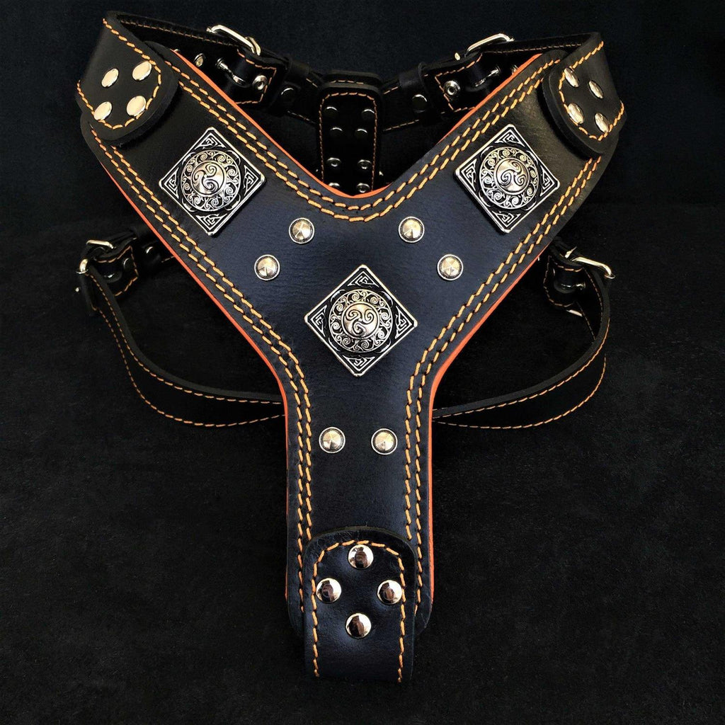 Dog Leather Harness C380775